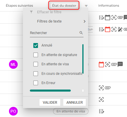 Illustration de l'interface