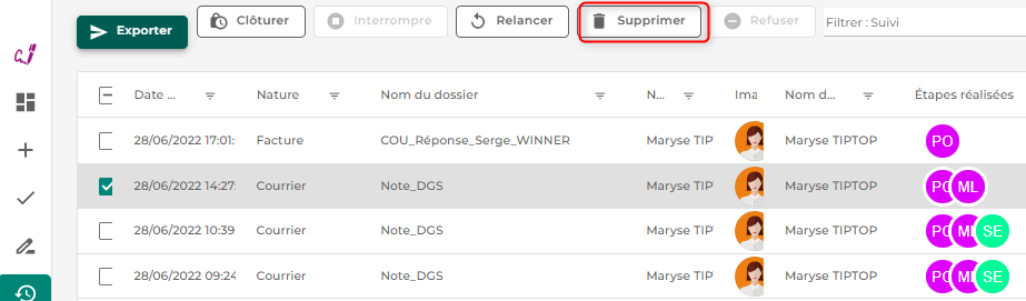 Illustration de l'interface