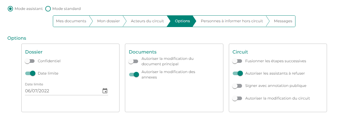 Illustration de l'interface