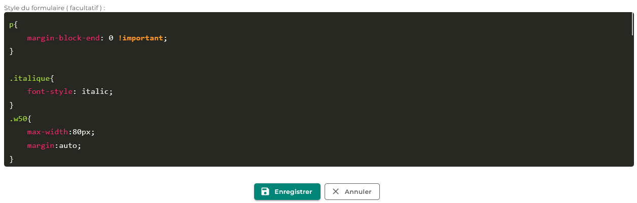 Illustration de l'interface