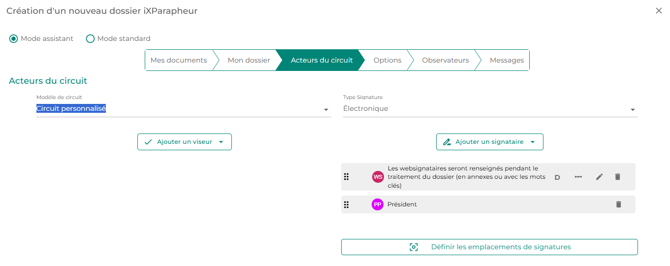 Illustration de l'interface