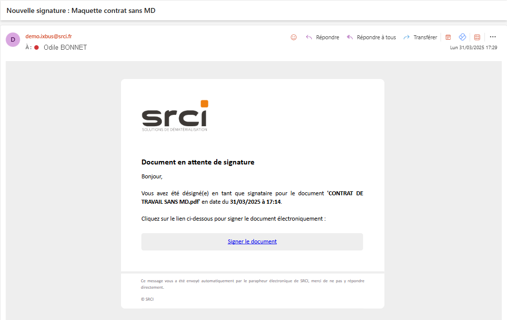Illustration de l'interface
