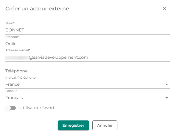 Illustration de l'interface