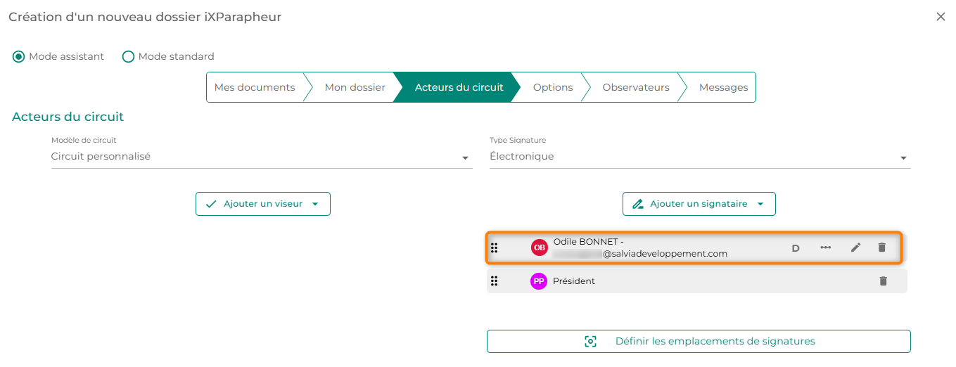 Illustration de l'interface