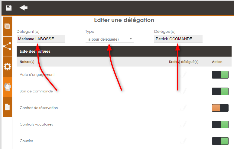 Illustration de l'interface