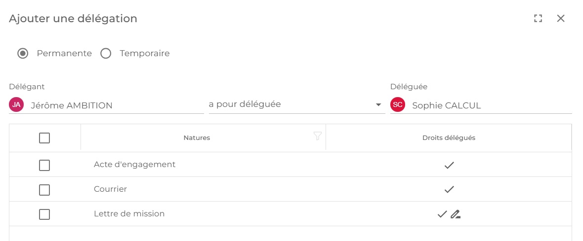 Illustration de l'interface