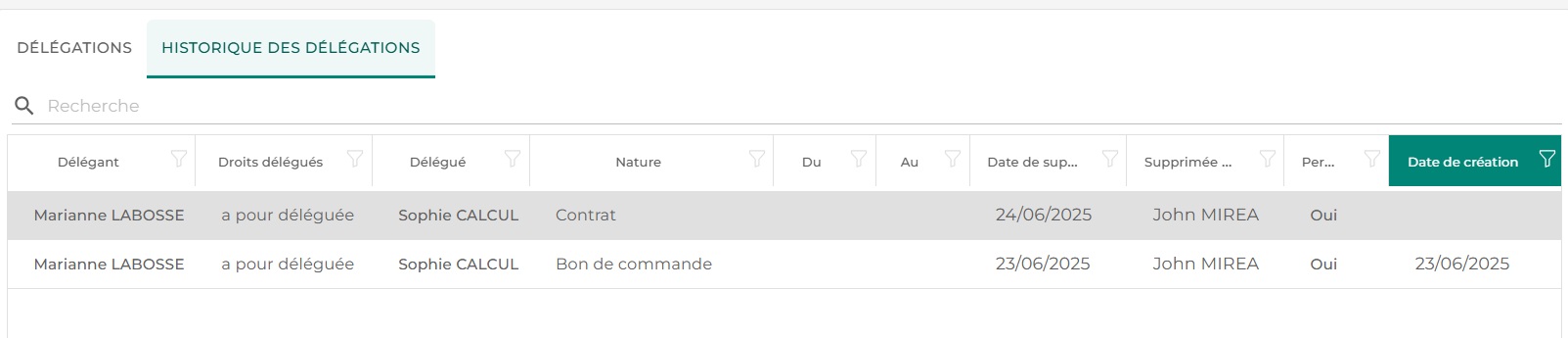 Illustration de l'interface