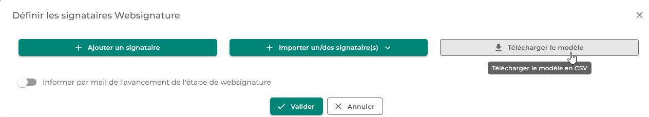 Illustration de l'interface