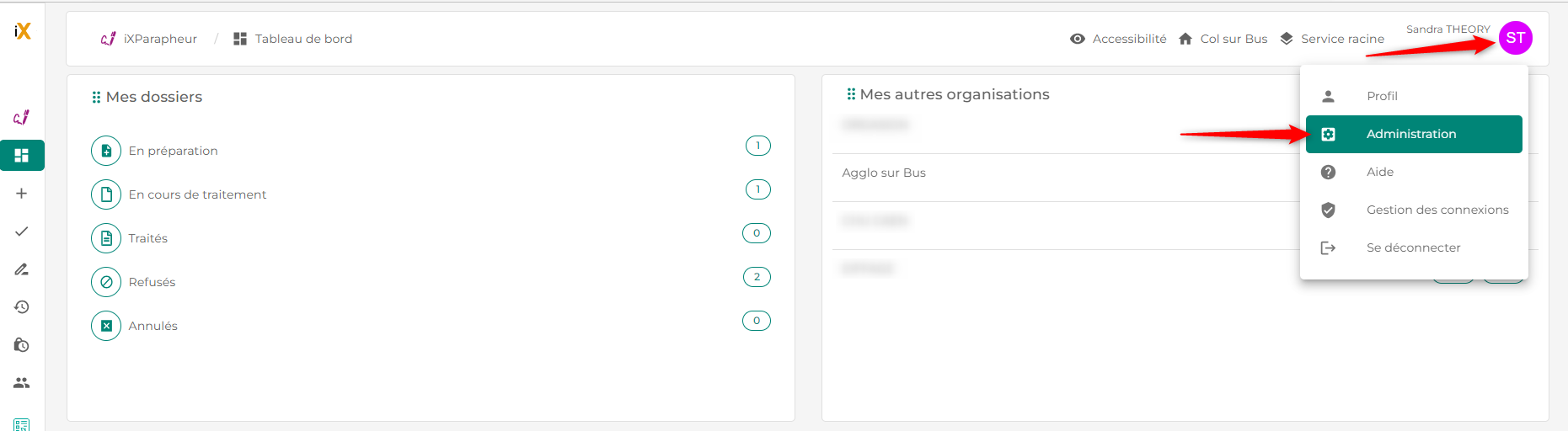Illustration de l'interface